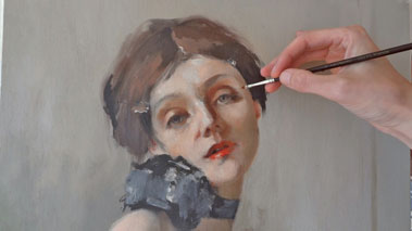 How to Paint a Self Portrait Using a Mirror - Finishing a Portrait Painting