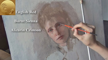 How to Paint a Woman Portrait from Scratch - Finishing a Portrait with Impressionistic Brush Strokes