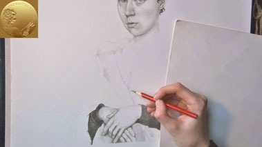 Portrait Drawing in Flemish Style - Hatching and Cross Hatching Drawing Techniques