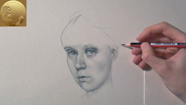 Portrait Drawing in Flemish Style - How To Draw Realistic Hair