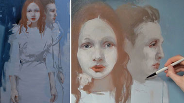 How to Paint Simple Figures in Oil - How to Make an Underdrawing for a Painting