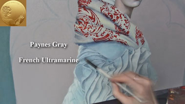 How to Paint a Girl Portrait - How to Paint Patterned Drapery in Oils
