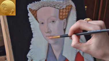 How to Paint Using the Flemish Method - Painting the First Color Layer over a Grisaille Underpainting