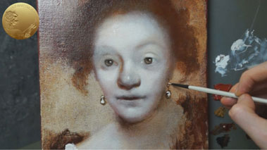 Portrait in Rembrandt's Style - How to Paint Shadows in Oil Painting