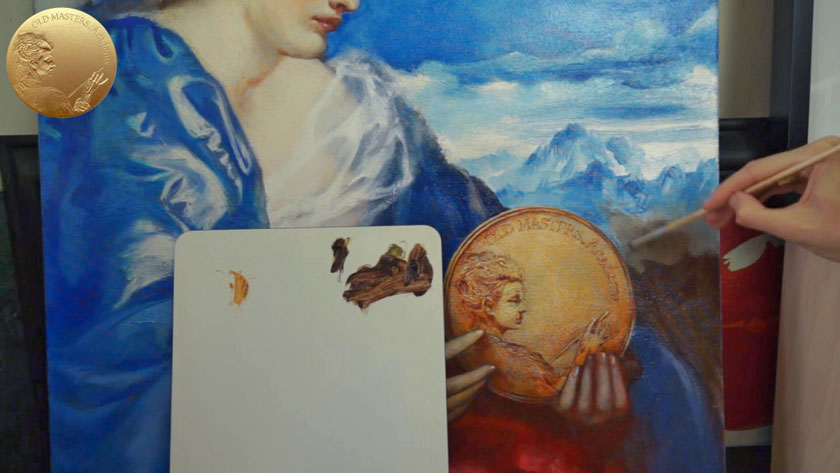 Allegory of Painting - How to Paint a Cloudy Sky and Mountains in Oil