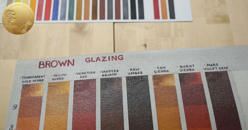 Brown Colors - Earth Oil Paints for Glazing Techniques