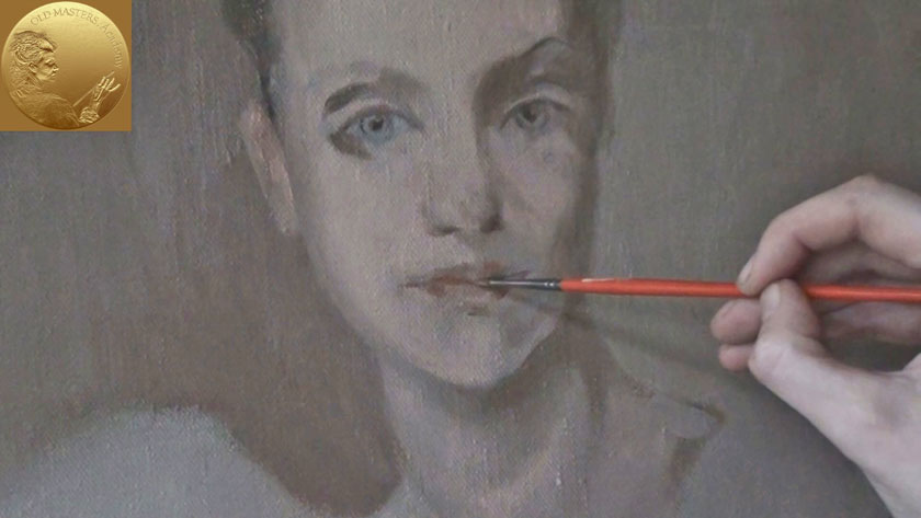 How to Paint a Portrait in the Direct Method - Finishing Portrait with Loose Brush Strokes