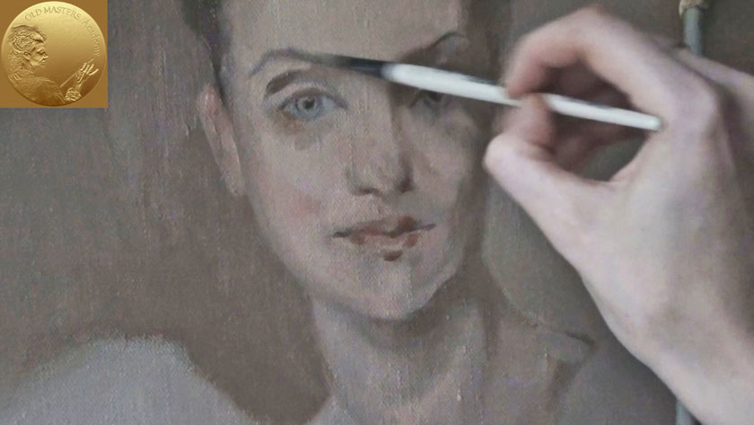 How to Paint a Portrait in the Direct Method - Finishing Portrait with Loose Brush Strokes