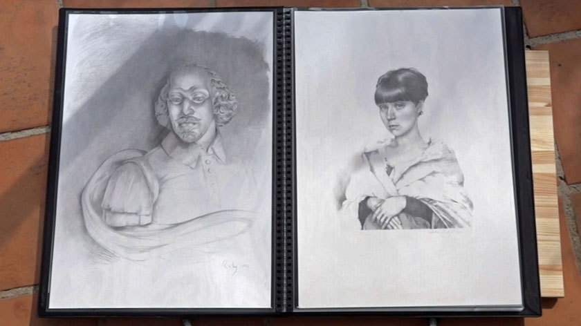 Portrait Drawing in Flemish Style - Hatching and Cross Hatching Drawing Techniques