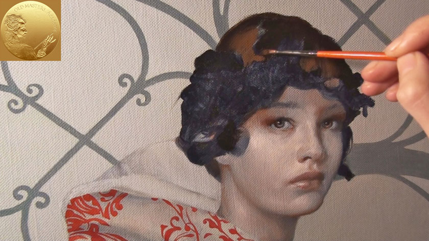 How to Paint a Girl Portrait - How to Paint Hair in Oil