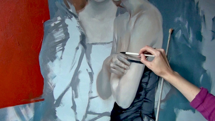Human Figure Painting Techniques - How to Paint Skin Color in Shadows