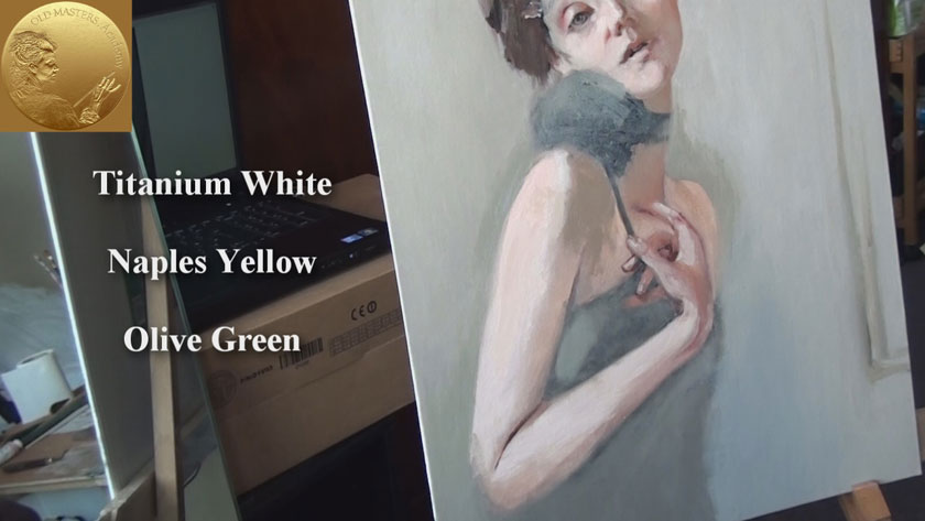 How to Paint a Self Portrait Using a Mirror - How to Paint Skin Tones of a Body
