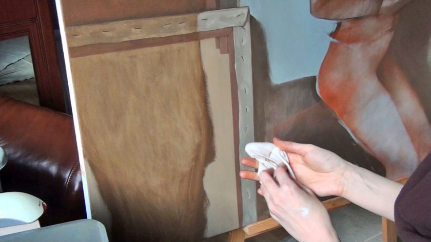 Figural Painting in Oils - How to Paint a Portrait's Background in Oil