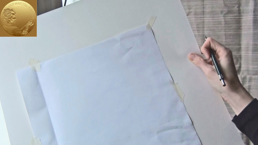 Portrait Drawing in Flemish Style - How to Transfer Sketch to Drawing Paper