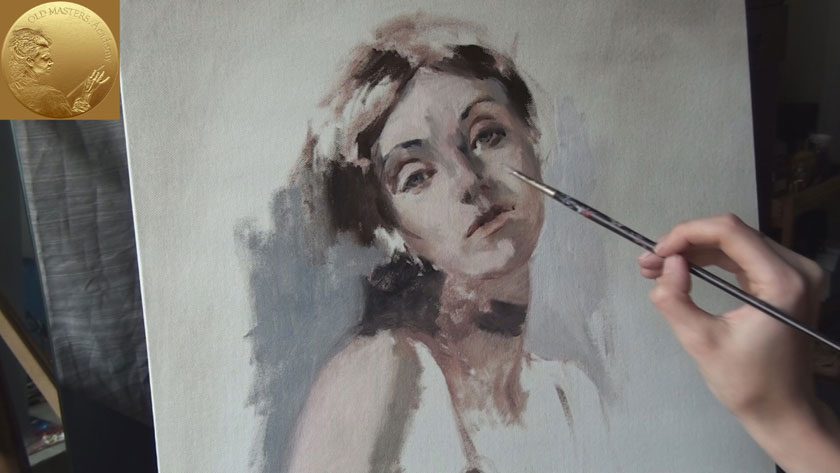 How to Paint a Self Portrait Using a Mirror - Oil Painting in Loose Brushstrokes