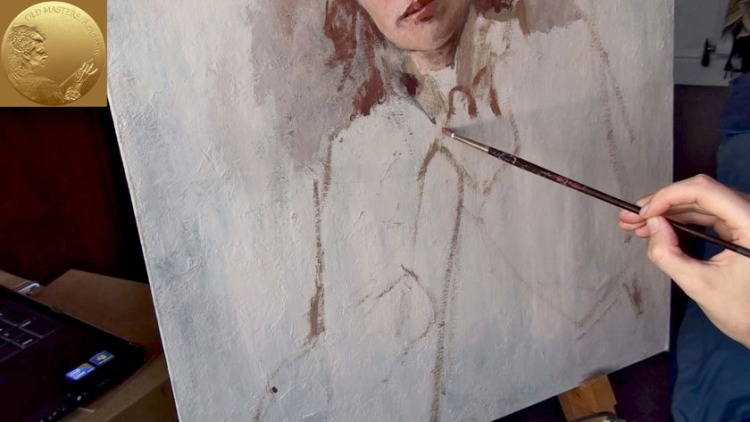 How to Paint a Woman Portrait from Scratch - Oil Painting with Loose Brush Strokes