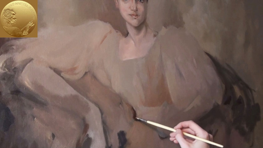 How to Paint a Portrait in the Direct Method - Painting Clothes with Gestural Brushwork