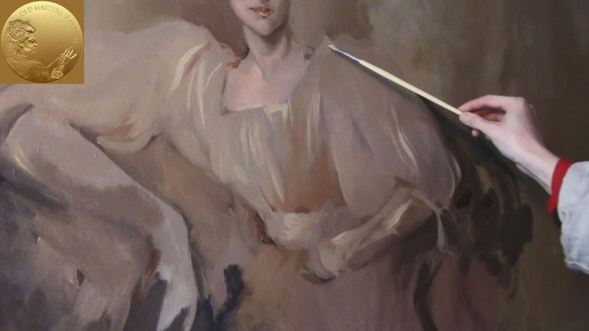 How to Paint a Portrait in the Direct Method - Painting Clothes with Gestural Brushwork