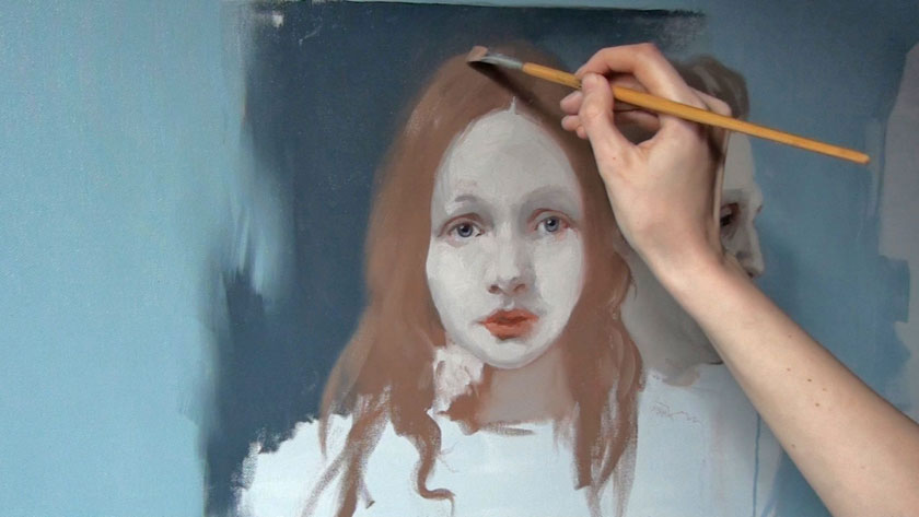 How to Paint Simple Figures in Oil - Painting a Portrait with Simple Brushstrokes