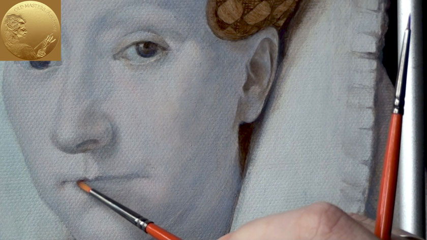 How to Paint Using the Flemish Method - Painting the First Color Layer over a Grisaille Underpainting
