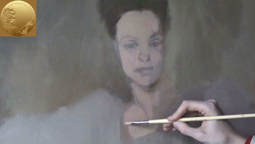 How to Paint a Portrait in the Direct Method - Portrait Underpainting in Direct Painting Method