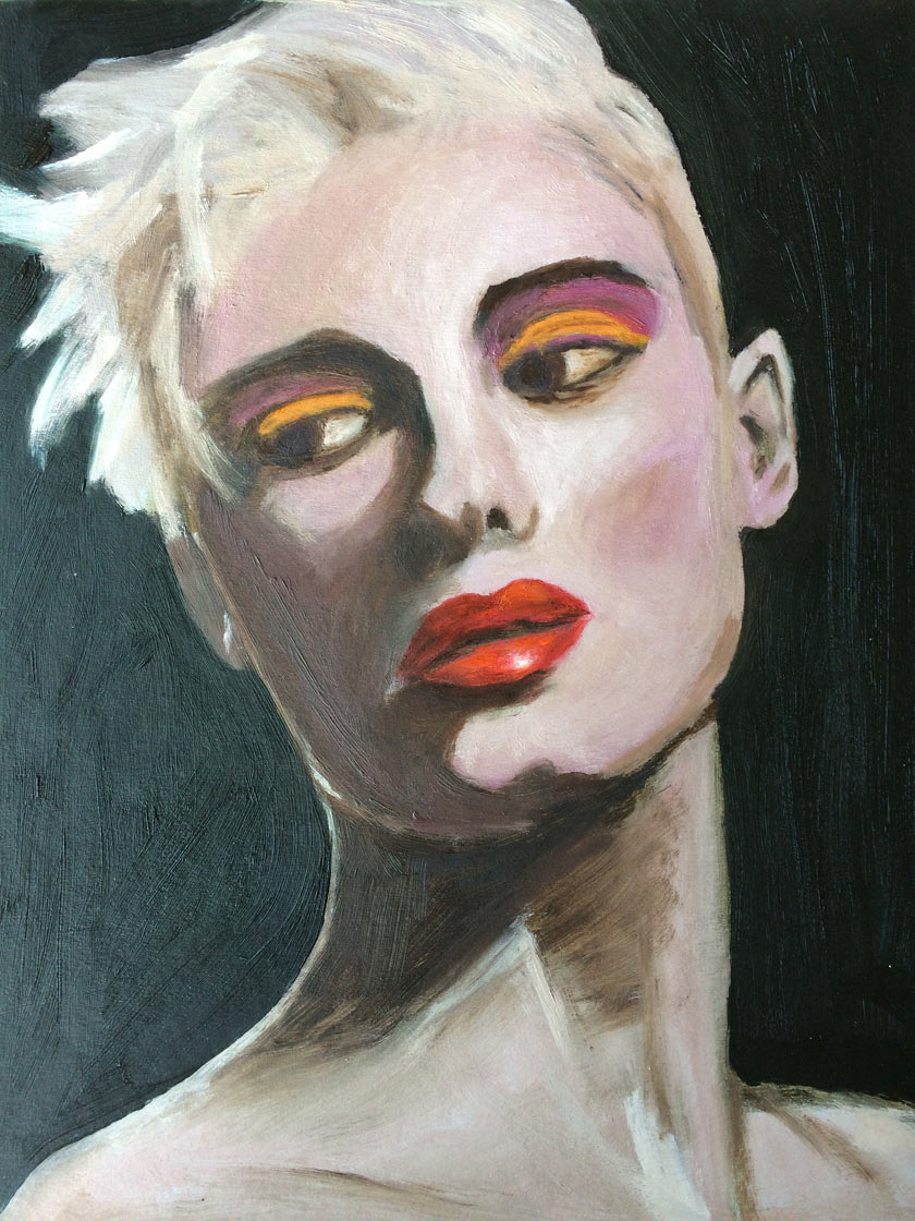 I want to paint every day a new oil painting portrait