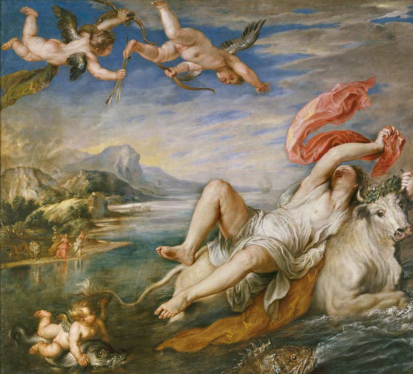 Rubens’s copies of old masters-Rubens-Rape-of-Europa