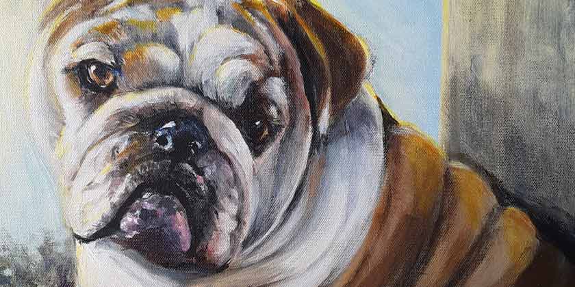 I am painting pet portraits for myself, family and friends